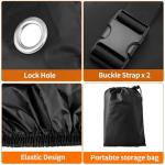 AKEfit Adult Tricycle Cover Electric Tricycle Covers, Bike Covers Outdoor Storage Waterproof, Dustproof Bicycle Cover, Windproof Recumbent Trike Cover Black