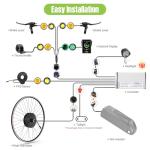 BAFANG Rear Hub Motor Kit 48V 500W 750W Electric Bicycle Conversion Kit for Bikes 20"/26"/27.5"/700C Wheel with Optional Display and e-Bike Battery