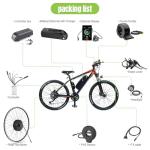 BAFANG Rear Hub Motor Kit 48V 500W 750W Electric Bicycle Conversion Kit for Bikes 20"/26"/27.5"/700C Wheel with Optional Display and e-Bike Battery