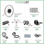 BAFANG 48V 750W Rear Hub Motor Kit with Battery&Display Options - G0900 Ebike Conversion Kit for 26"/27.5"/700C (29er Compatible) Rear Wheel Electric Bike Conversion kit for Mountain/City Bikes