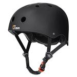 JBM Helmet Multi-Sports Bike Cycling, Skateboarding, Scooter, BMX Biking, Two Wheel Electric Board Other Sports [Impact Resistance] (Black, Large)