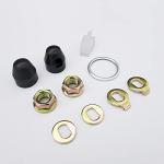 Auto-plaza E-Bike M14 Shaft Hub Motor Nuts Bike Safety Washers Electric Bicycle Wheel Lock Nuts Motor Axle Bolt Screw Full Set