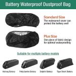 XIUWK 2Pack Waterproof Battery Bag for Rectangular Batteries