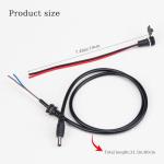 SaiDian 1Set Charging Wire 2.1mm DC Connector for 36V 48V 60V Electric Ebike Battery