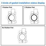 Diyife Bike Mirror 1 Pair, [New Version] HD Wide Angle Large Handlebar Rearview Mirror, Blast-Resistant 360°Adjustable Bicycle Rear View Mirror Accessories for Ebike Mountain Road Bike