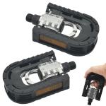 Folding Bicycle Bike Pedals for Ebike with Reflective Strips Wide Flat Pedals,Aluminum Urban Cycling Pedals