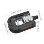 Folding Bicycle Bike Pedals for Ebike with Reflective Strips Wide Flat Pedals,Aluminum Urban Cycling Pedals