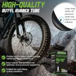 PAKCHEF 20x4.0 Fat Tire Tube - Heavy Duty 20x3.5/4.0 Bike Inner Tube Schrader Valve - 20 Inch Bike Inner Tube for E-Bike Electric Bicycle (2 Pack)