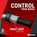 Razor MX350 Dirt Rocket Electric Motocross Bike, Blue, 10-12 inches