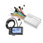 CSBST Electric Bike Controller Kit 24V 36V 48V 350W Ebike Brushless Motor Controller 17Amp Ebike Controller with LCD Display Scooter Brushless Controller E Bike Speed Controller and Ebike Screen