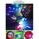 VGEBY Baby Electric Tricycle Toy, Interactive Toy with Music Light Rotating Stunt Cool Sound Rotating Light Universal Wheels Cartoon Stunt Vehicle Toy for Boys and Girls