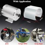 36V Electric Brushless DC Motor Kits 1000W BLDC Mid Motor 3100RPM 27.7A with 30A Speed Controller Handlebar Twist Grip Throttle Go Kart Motor Kit