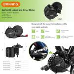 BAFANG M325 M625 Mid Drive Kit : 48V/52V 500W 750W 1000W Ebike Conversion Kit with Battery & Ebike Display, 8fun New G321 Ebike Kit for Mountain Bikes Road City Bicycle (68-73mm Bottom Bracket)