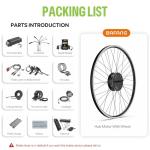 BAFANG 48V 500W Front Hub Motor Electric Bike Conversion Kit for 20/26/700C inch Wheel Drive Engine with Display &Ebike Battery