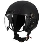 ILM Bike Helmet Adult Bicycle Ski Snowboard Helmet for Men Women with Removable Visor Earmuffs ASTM CPSC and CE Z102 (L, Matte Black)