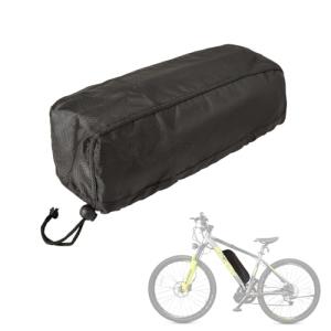 Ebike Battery Cover Waterproof,Outdoor E-bike Dirtproof Protective,Bag Elastic Bicycle Case Bikes Battery Storage Accessories Protection Covers,for Rain Hailong,Dolphin,Tiger Shark,Jumbo Shark(Black)