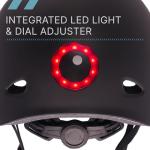 80Six E-Ride Helmet with LED Black Matte 14+