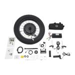 Electric Bicycle Conversion Kit, 48V 1500W Ebike 20" Rear Hub Motor Wheel Kit with PAS Sensor & LCD Display, 7 Gears Electric Snow E-Bike Conversion Kit, Upgrade Brushless Gearless Hub Motor Kit