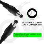 THEPRO 54.6V 2A ebike Battery Charger for 48V Lithium Battery, Universal 54.6V Electric Bike Scooter Power Adapter Chargers, 5.5mm DC Connector for 2.5mm