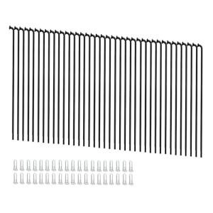 Goucrro 13G Bicycle Spokes 2.3mm Steel 70-300mm Bike Spokes Black Wheel Spokes with Nipples for Mountain Bike E-bike Tricycle Wheels(Black,13G-127mm)