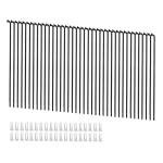 Goucrro 13G Bicycle Spokes 2.3mm Steel 70-300mm Bike Spokes Black Wheel Spokes with Nipples for Mountain Bike E-bike Tricycle Wheels(Black,13G-127mm)