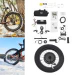 Electric Bicycle Conversion Kit, 48V 1500W Ebike 20" Rear Hub Motor Wheel Kit with PAS Sensor & LCD Display, 7 Gears Electric Snow E-Bike Conversion Kit, Upgrade Brushless Gearless Hub Motor Kit