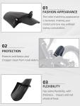 JFG RACING Rear Wheel Fender for Ebike,Imitation Carbon Fiber Motorcycle Shock Mudguard Mud Guard for Tutti ICT/Dirt Bike Surron Light Bee X and S/X160/X260