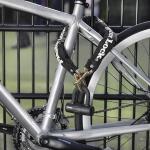 Master Lock Black Outdoor Hardened Steel Link Chain with Mini U-Lock for Securing Bikes, Motorcycles, and Electric Scooters, Chain Length is 3 ft x 3/8 in, Mini U Lock is 3.5in W x 0.55 in Dia 8234EC