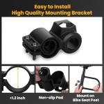 NDakter Motorcycle Locks Anti Theft, Heavy Duty Bike U Lock with 4FT Chain and Bracket,15mm Shackle Electric Bicycle Lock for Scooter, 3 Keys Motorcycle Wheel Lock for Ebike, Moped, Tricycle (160mm)