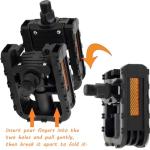 Fat-Cattie Folding Bike Pedals - 9/16" Inch Bicycle Pedals Mountain Bikes Road Bicycles Platform Pedals MTB Pedals