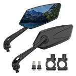 RAOOT Bike Mirror | 360° Rotatable & Foldable | Blu-ray Scratch Resistant Glass Lens | Ebike Accessories, Bike Mirror Handlebar Mount, Bicycle Mirrors