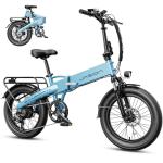 Jasion Electric Bike for Adults, 1000W Peak Motor up to 25MPH Top Speed Ebike, Aluminum 20'' Fat Tire Electric Bike Built-in 48V Removable Battery with 55 Max Miles, EBS Folding Ebikes for Adults