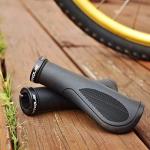 MARQUE Ergo Bike Handlebar Grips Non-Slip, Ergonomic Comfort Design for Bicycle Flat Handle Bar Fit Mountain Bikes, E-Bikes, Hybrid, City Commuters (Ergo Plus)