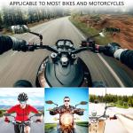 RAOOT Bike Mirror | 360° Rotatable & Foldable | Blu-ray Scratch Resistant Glass Lens | Ebike Accessories, Bike Mirror Handlebar Mount, Bicycle Mirrors