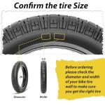 MOHEGIA Ebike Fat Replacement Tire: 20x4.0 Inch E-Bike Mountain Bicycle Tire,High-Performance Puncture-Resistant and All-Terrain Folding Electric MTB Tire