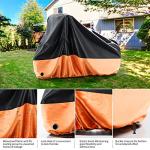 NAIZEA Adult Tricycle Cover Trike Cover, Electric Tricycle Bike Covers Outdoor Storage Waterproof, Heavy Duty Ripstop Material, Rain Sun UV Dust Wind Proof with Lock Hole & Storage Bag