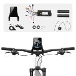 HinLIaDa EBike Conversion Kit, 36V/48V 1200W Electric Bicycle Brushless Controller Kit, E-Bicycle Brushless Controller w/LCD Display Color Screen Kit for Electric Bicycle Scooter DIY Part, Black