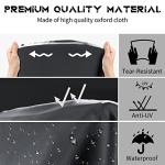 NAIZEA Adult Tricycle Cover Trike Cover, Electric Tricycle Bike Covers Outdoor Storage Waterproof, Heavy Duty Ripstop Material, Rain Sun UV Dust Wind Proof with Lock Hole & Storage Bag