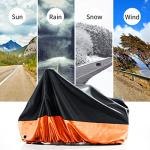 NAIZEA Adult Tricycle Cover Trike Cover, Electric Tricycle Bike Covers Outdoor Storage Waterproof, Heavy Duty Ripstop Material, Rain Sun UV Dust Wind Proof with Lock Hole & Storage Bag