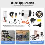 26 Inch Electric Tricycle Conversion Set - 750W Brushless Motor Kit with Controller, One-Way Clutch & LED Display - Converts Manual Trikes to Electric