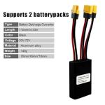 Flylin Dual Battery Connector, 20V-72V Dual Battery Parallel Module Adapter for E-Bike, Dual Battery Pack Switch Balancer for Batteries and Controllers (40A)