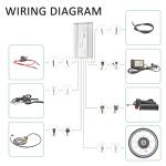 Electric Bicycle Wheel Kit 26" E-Bike Wheel Conversion Kit, 48V 1500W E-Bike Powerful Hub Motor Kit with S866 LCD Display Waterproof Assembly Motor Kit (1500W Rear, 26")