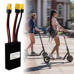 Flylin Dual Battery Connector, 20V-72V Dual Battery Parallel Module Adapter for E-Bike, Dual Battery Pack Switch Balancer for Batteries and Controllers (40A)