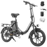 HOVERFLY H3 16" Electric Bike, Max 28Miles Range(Pedal-Assist) & Speed 15.5 Mph Power by 500W Peak Motor, Folding E-Bike with Removable Battery, Front Suspension and Commuter Electric Bicycle Adults