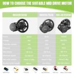 BAFANG Mid Drive Motor Kit - 750W/1000W/500W Ebike Conversion Kit for Mountain/Road/City Bikes, Upgraded BBS02B BBS-HD CAN Bus System with Digital Display &Ebike Battery (Fits 68-73mm/100mm/120mm BB)