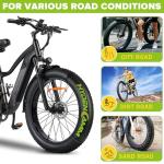 2 Pack 26x4.0 Fat Bike Tube, 26x3.5/4.0 E-Bike Fat Bicycle Inner Tube AV Schrader Valve with 2 Tire Levers, 26 x 4.0 Fat Tire Bike Inner Tubes for Ebike Electric Bicycle Road Mountain