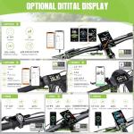 BAFANG Mid Drive Motor Kit - 750W/1000W/500W Ebike Conversion Kit for Mountain/Road/City Bikes, Upgraded BBS02B BBS-HD CAN Bus System with Digital Display &Ebike Battery (Fits 68-73mm/100mm/120mm BB)