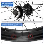 ZTZ 20/26 x 4.0 inch Fat Tire Bike Front Wheel, Aluminum Alloy Bike Rim, 36H High-Strength Fat Bike Wheelset, 135mm Hub, 9mm Quick Release, Disc Brake, Perfect for Snow, Beach, eBikes (20 * 4.0 inch)