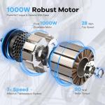 Cybervelo 1000 Peak Electric Bike for Adults,up 80 Miles Removable Battery Ebike, 26" Electric Mountain E Bike with 7-Speed,Adult Electric Bicycles for Commute Beach Snow