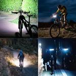 Suruid Super Bright LED Bike Light, USB Rechargeable Bicycle Headlight-5 Modes, Waterproof Bike Headlight, Waterproof Bike Headlight,Daytime Running Light,MTB Off-Road Cycling Commuting 1